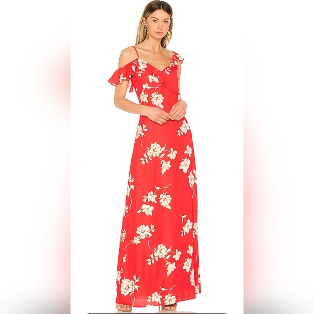 NWOT! Fall Boho Anthro Floral Garden Party Heartloom Dylan Women's Maxi Dress XS